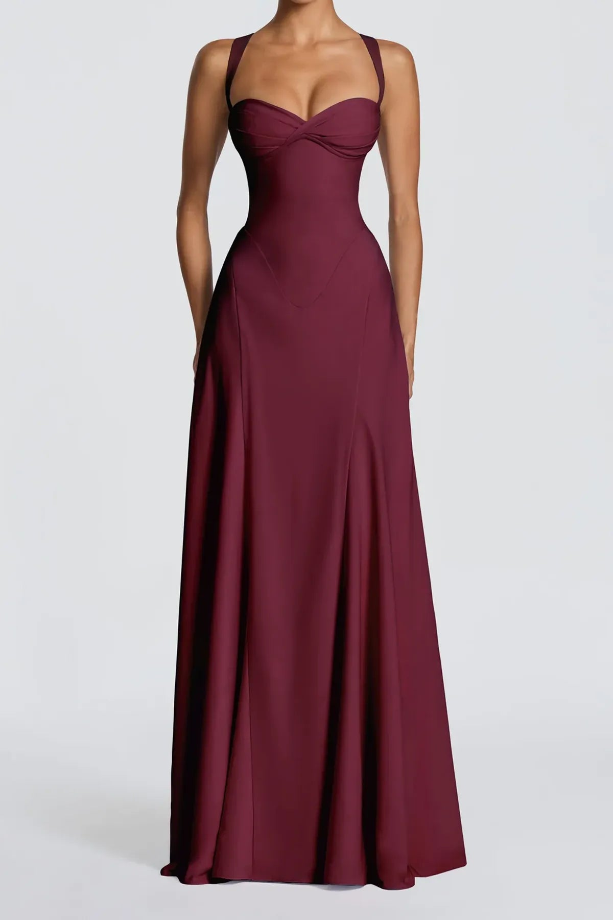 Celeste Elegant Waistline Maxi Dress