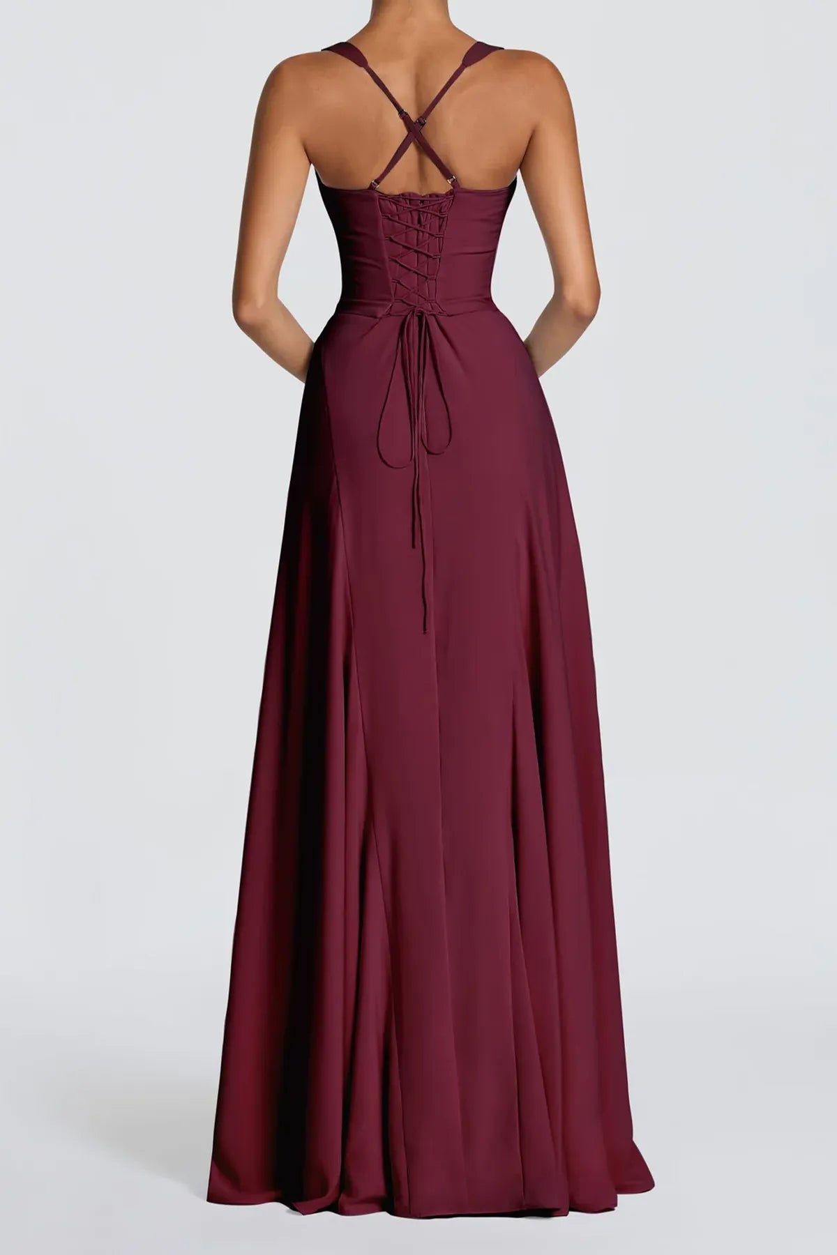 Celeste Elegant Waistline Maxi Dress