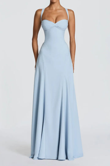 Celeste Elegant Waistline Maxi Dress