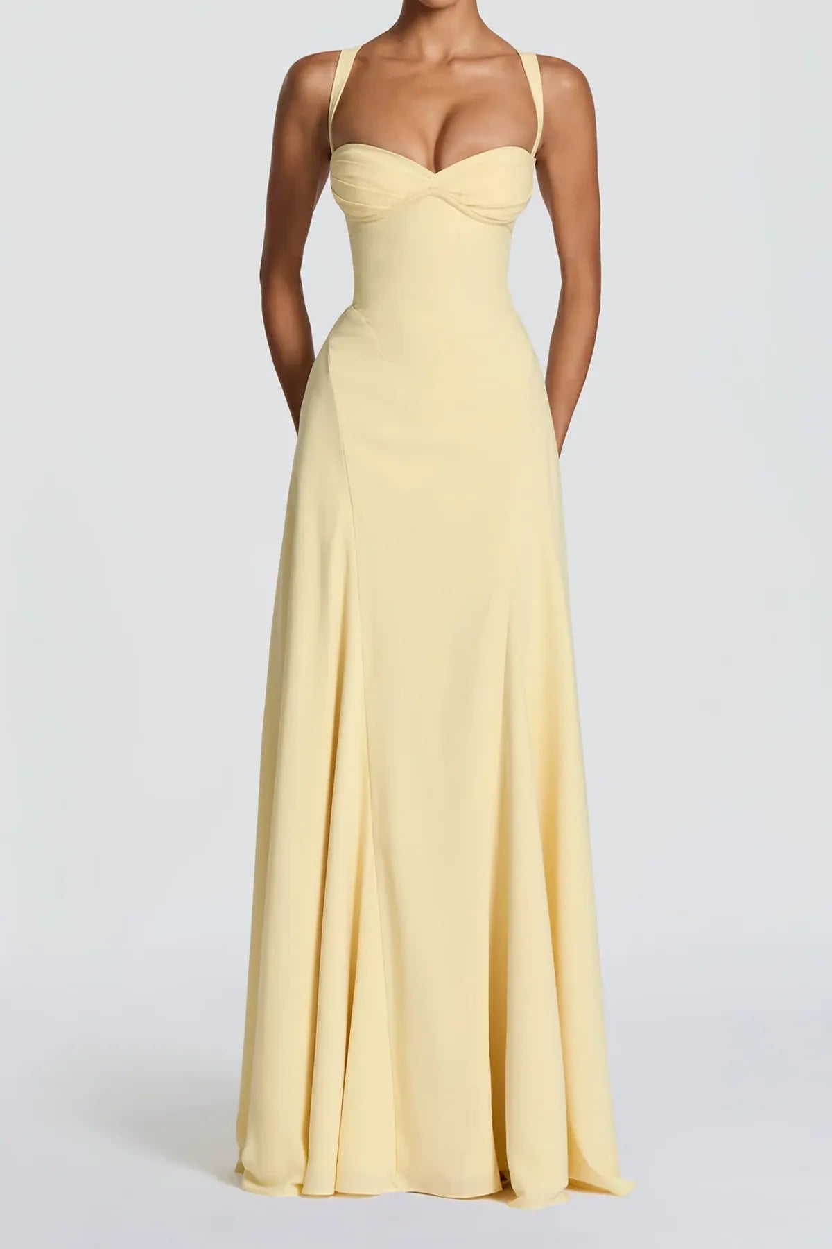 Celeste Elegant Waistline Maxi Dress
