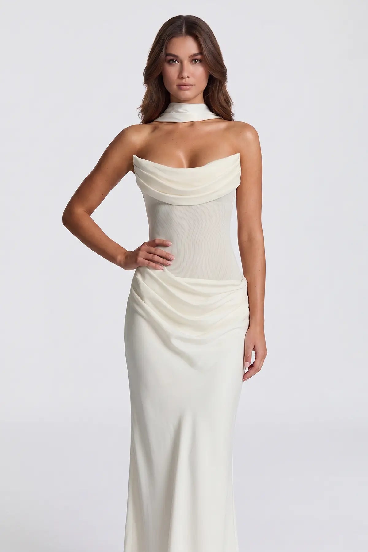 Sophisticated Corset Maxi Gown