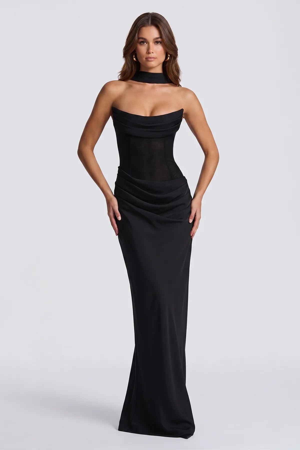 Sophisticated Corset Maxi Gown