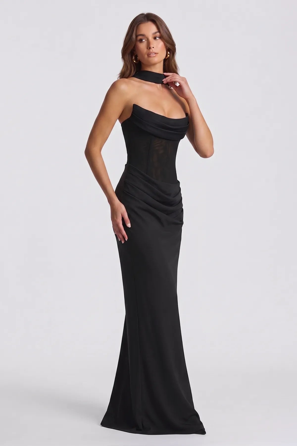 Sophisticated Corset Maxi Gown