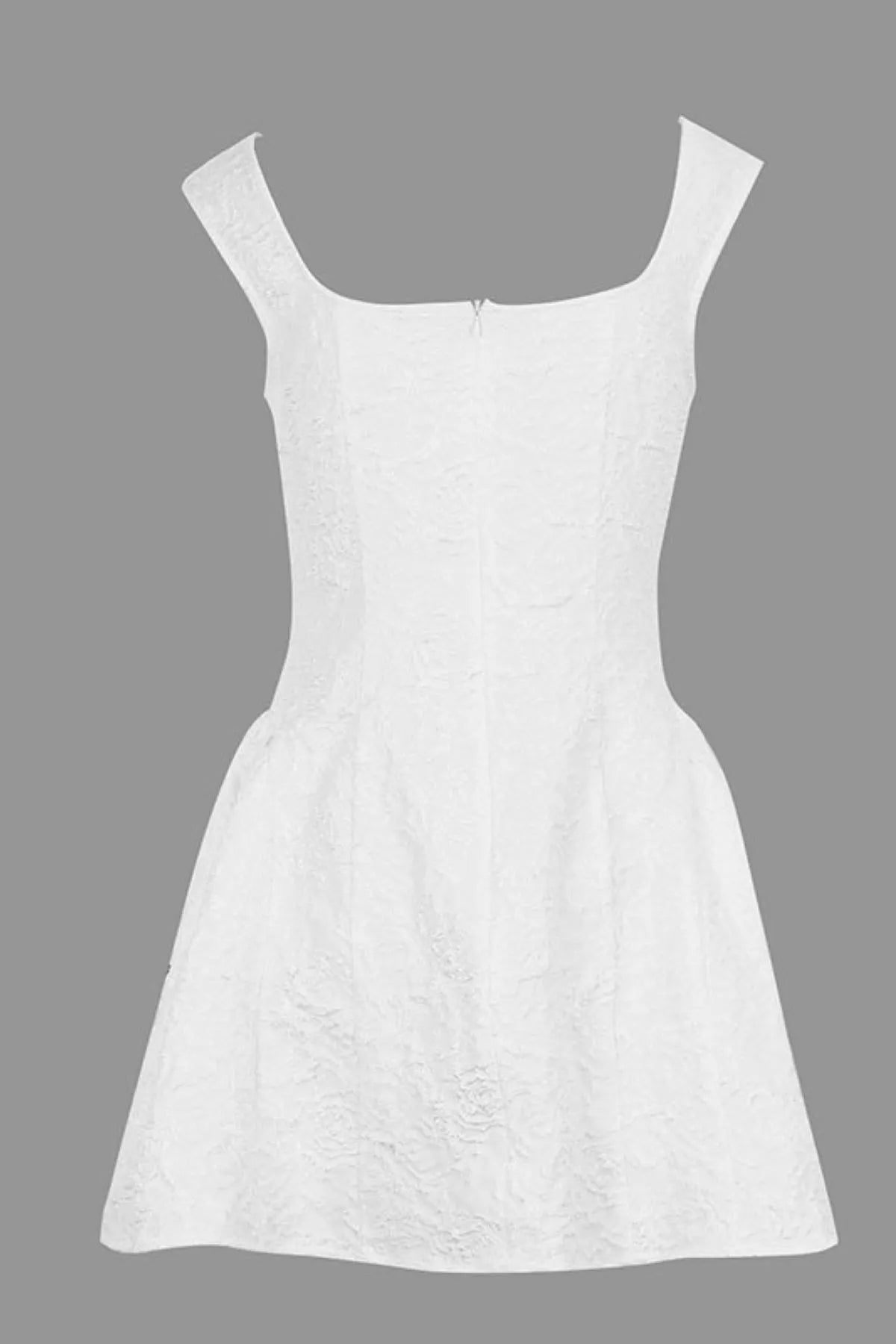 Square Neck Puff Mini Dress