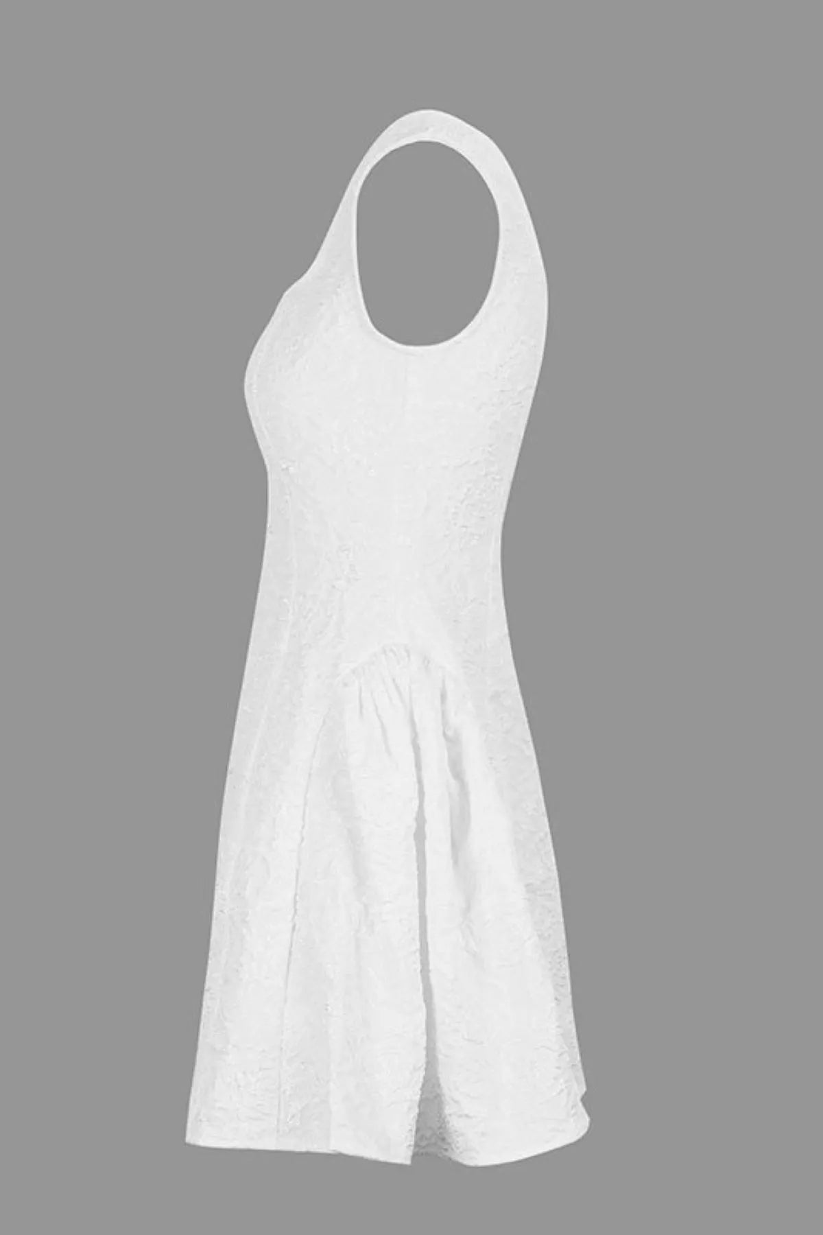 Square Neck Puff Mini Dress