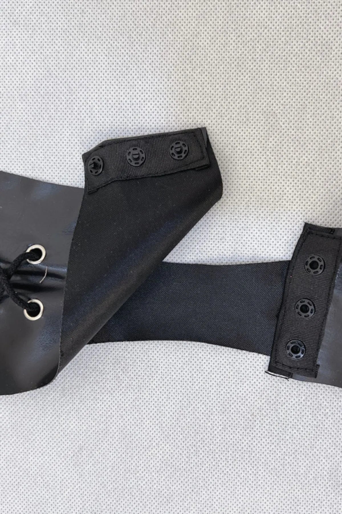 Strapless Faux Leather Jumpsuit