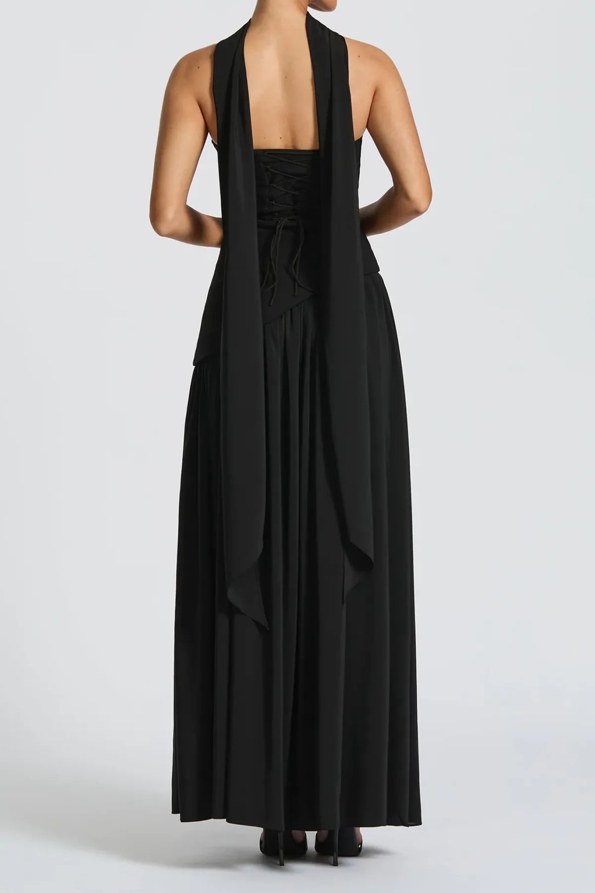 Strapless Split Thigh Maxi Evening Dress