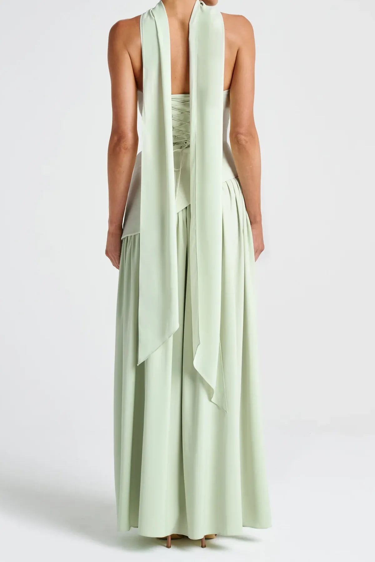 Strapless Split Thigh Maxi Evening Dress