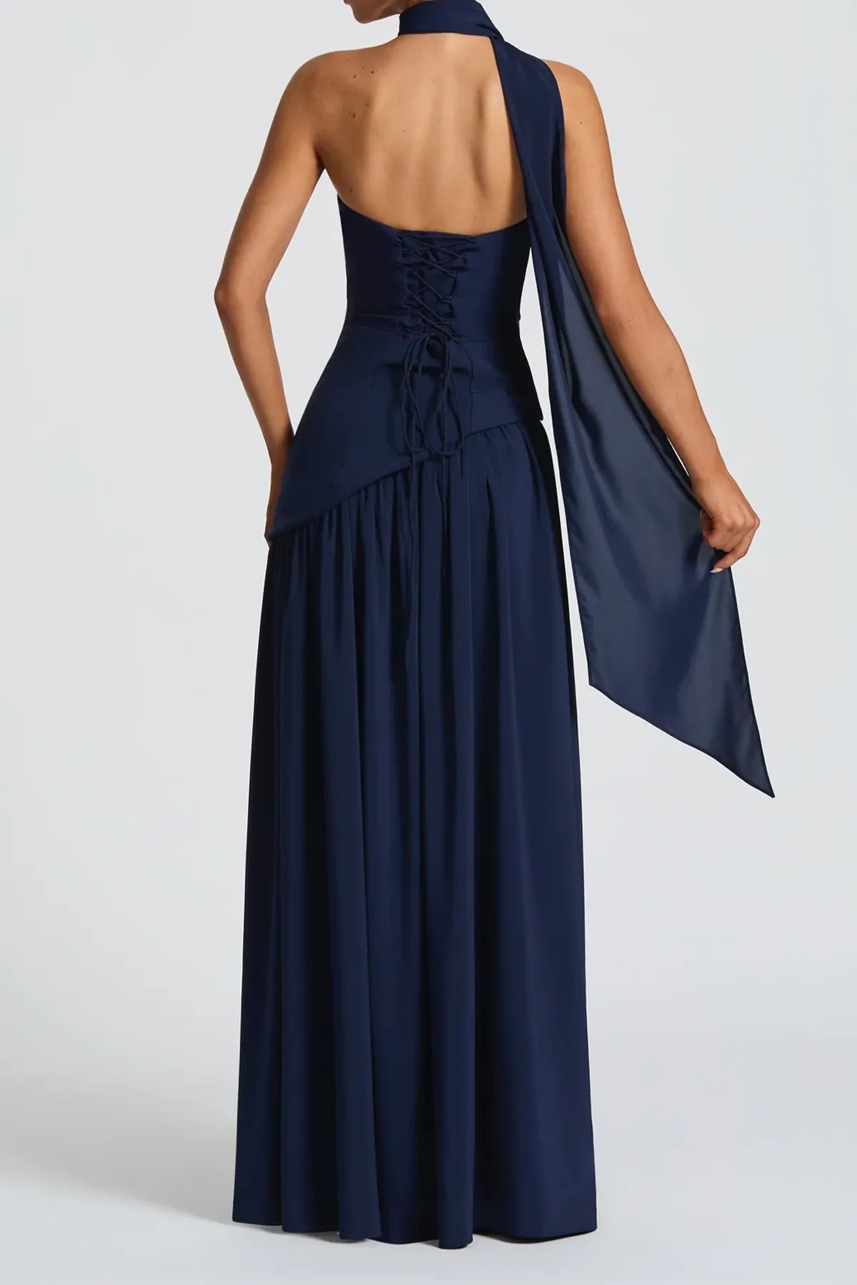 Strapless Split Thigh Maxi Evening Dress